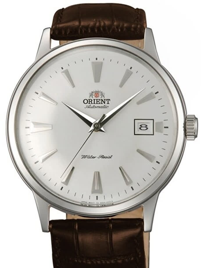 Scratch and Dent - Orient Bambino Automatic Dress Watch with White Dial, Applied Silver Hour Markers #ER24005W-SND5