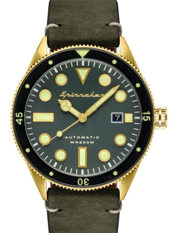 Spinnaker Cahill Automatic Dive Watch with 43mm Goldtone Case #SP-5033-05