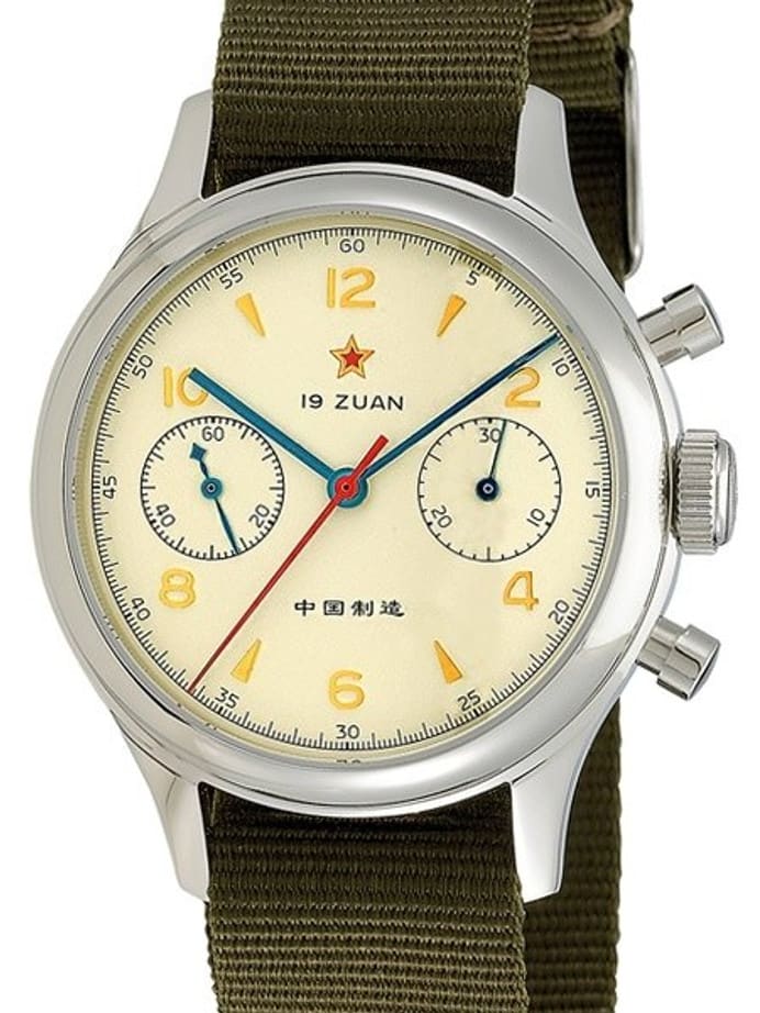 SCRATCH AND DENT - Seagull 1963 Hand Wind Mechanical Chronograph with Sapphire Crystal #6345G-2901 3