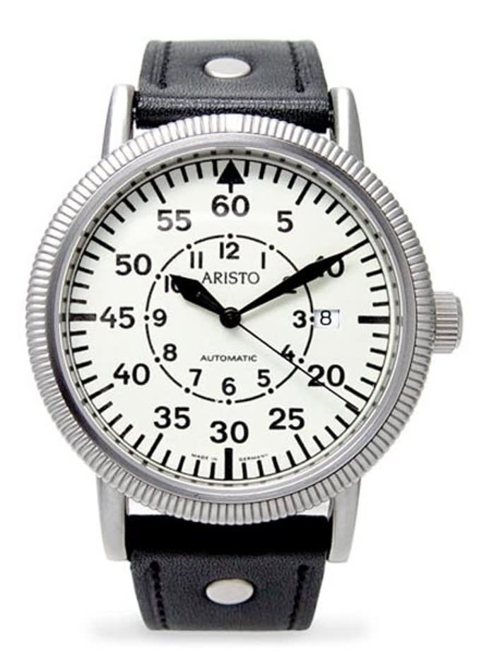 Aristo 3H42 Night Flight Swiss ETA 2824-2 Automatic Watch with Luminous Dial