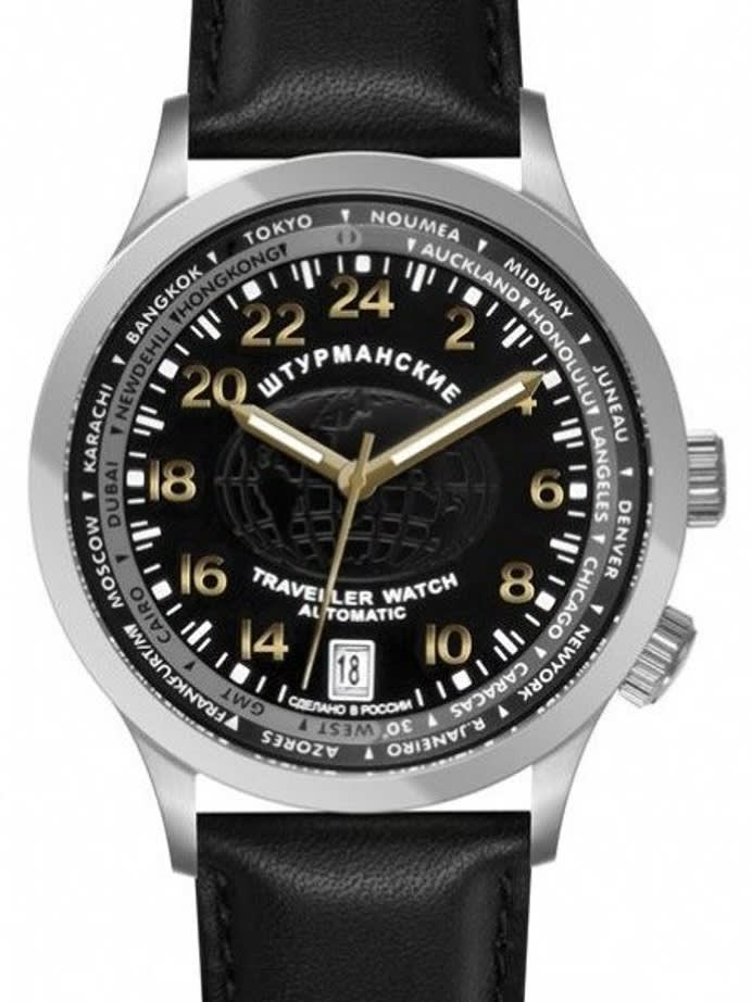Sturmanskie Traveler 24-Hour Time Automatic Watch with World City Inner Bezel #2255289
