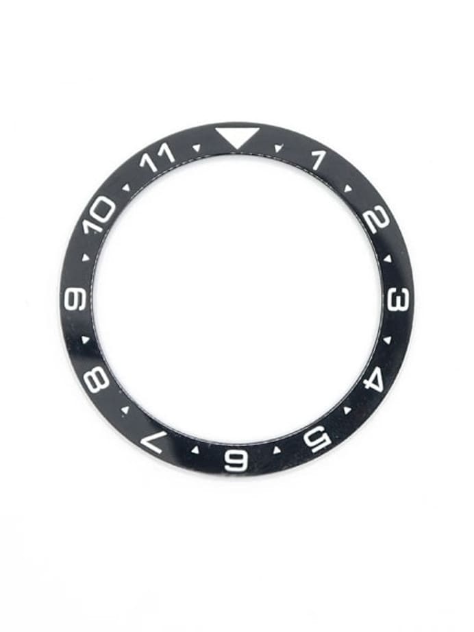 Black Ceramic Luminous (Dual-Time) Bezel Insert for Seiko SKX013 Watches #C09