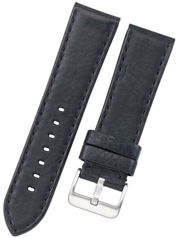 Toscana PANERAI Style Black Italian Leather Strap with Matching Stitching #LBV-98230M