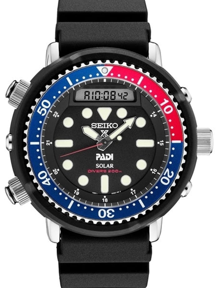 Seiko "Arnie" Prospex PADI Dive Watch with Solar Movement and 47.5mm Case #SNJ027
