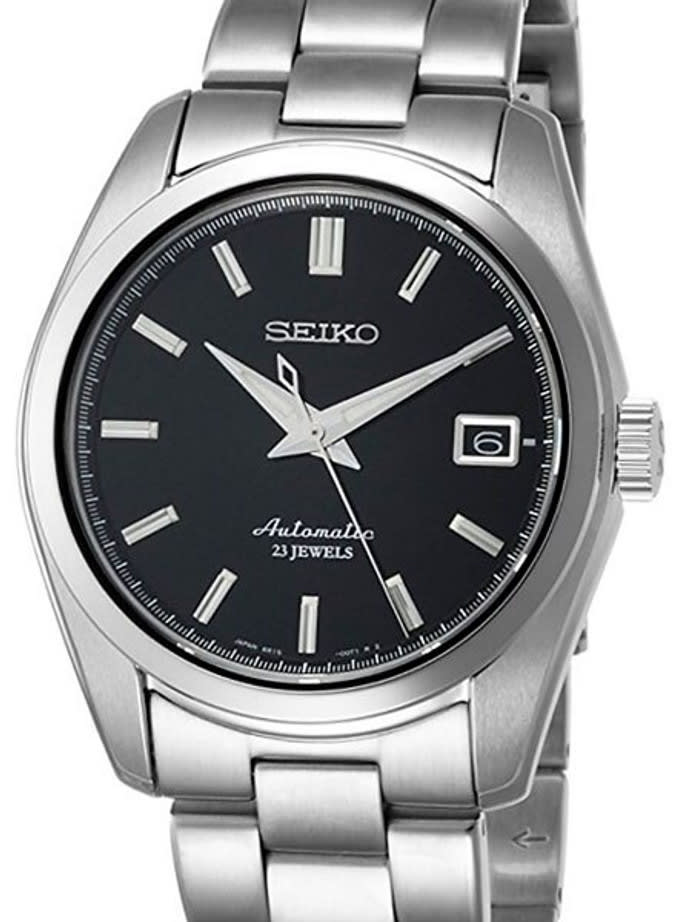 Scratch and Dent - Seiko Black Dial Automatic Dress Watch with 38mm Case, and Sapphire Crystal  #SARB033 4