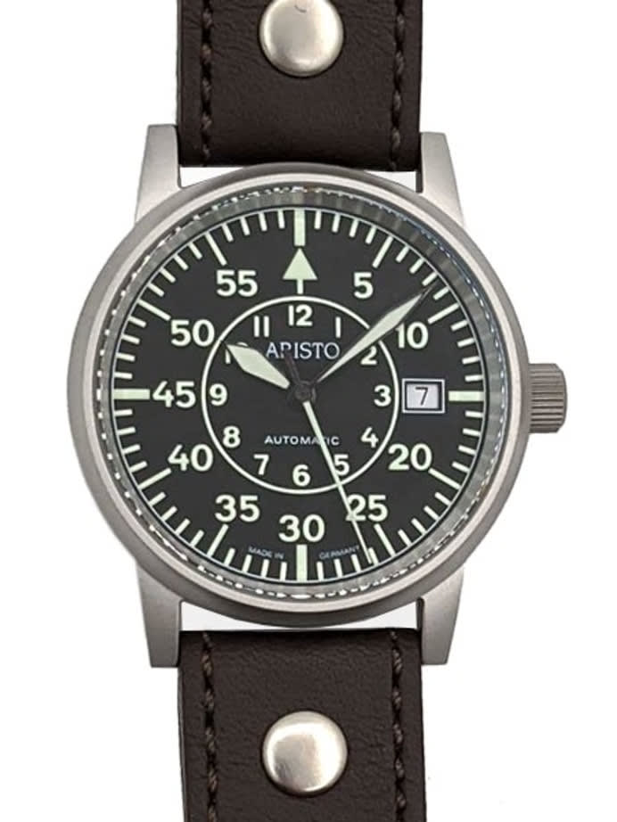 Aristo Type-B Dial Swiss Automatic Pilot's Watch, Sandblasted Case #3H32N