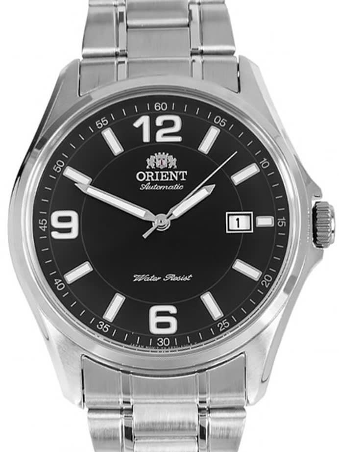 Orient 42mm Sentinel Automatic Watch with Black Dial and Stainless Steel Bracelet #ER2D007B