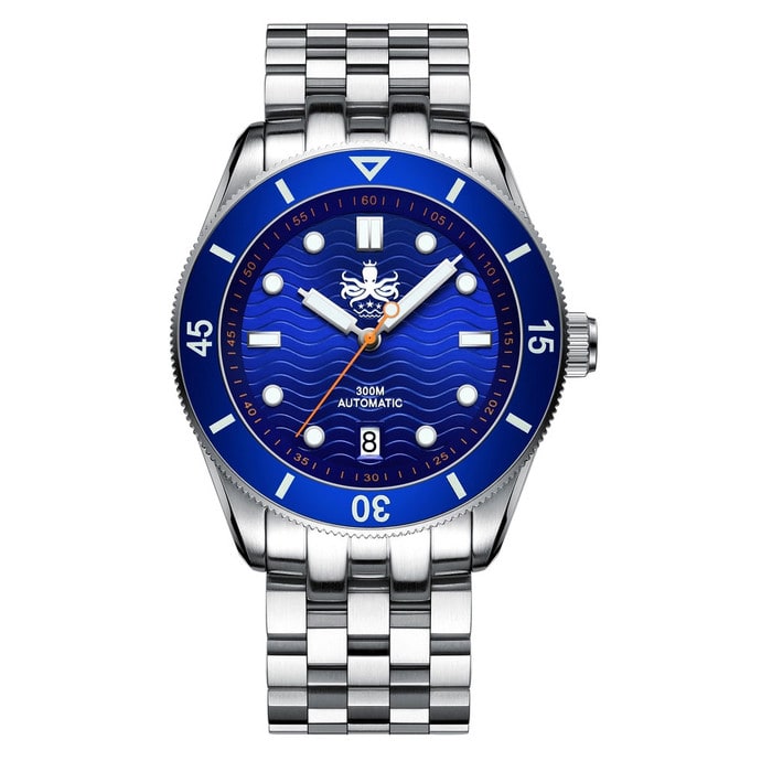 PHOIBOS Wave Master 300-Meter Automatic Dive Watch with AR Sapphire Crystal #PY010B
