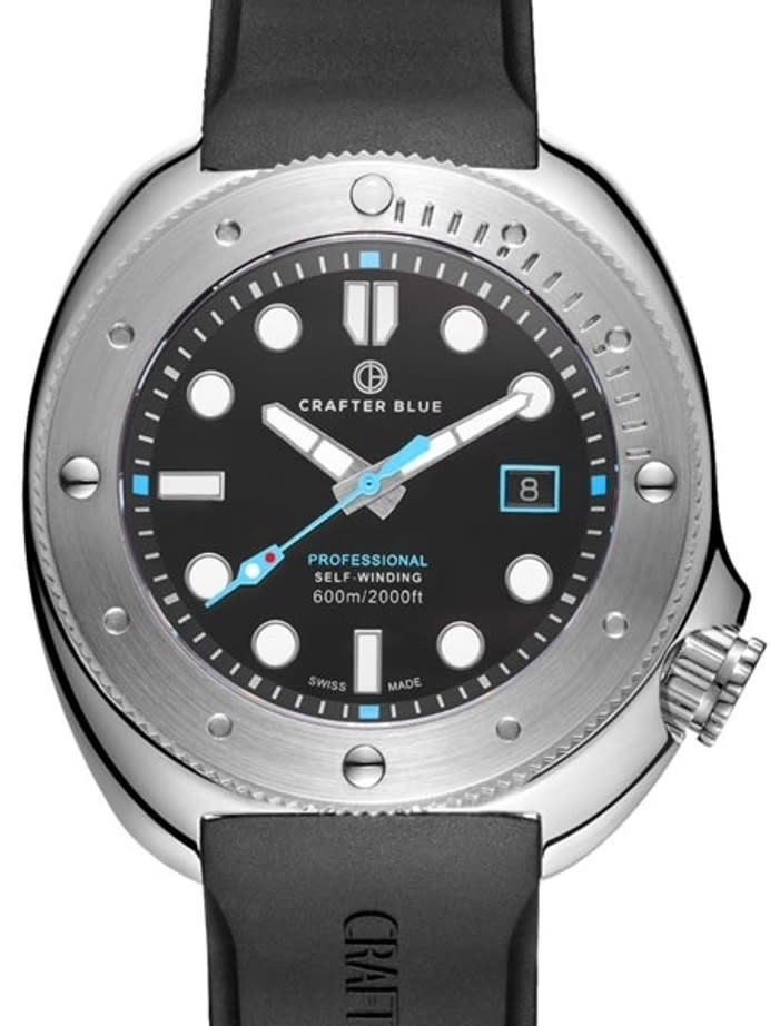 Crafter Blue Swiss Made 600-Meter Hyperion Ocean Diver with Swiss Automatic Movement  #HOSS001B-R