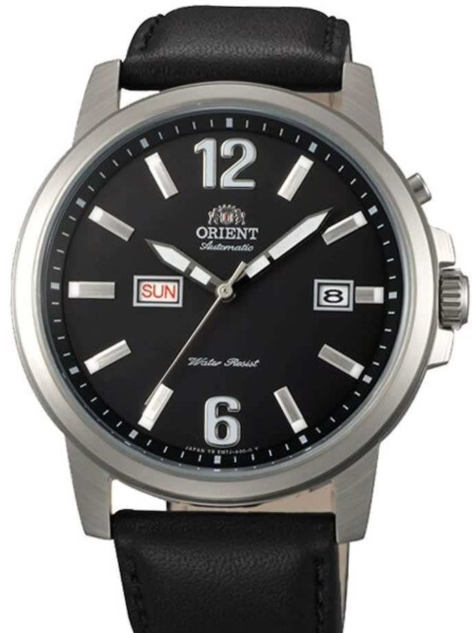 Orient 42mm Starfish Day and Date Automatic Watch with Black Dial #EM7J00BB