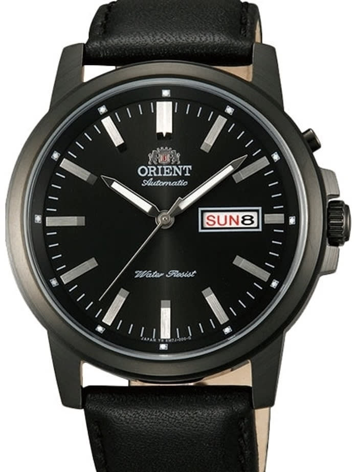Scratch and Dent - Orient 42mm PVD Starfish Day and Date Automatic Watch with Black Dial #EM7J001B 1