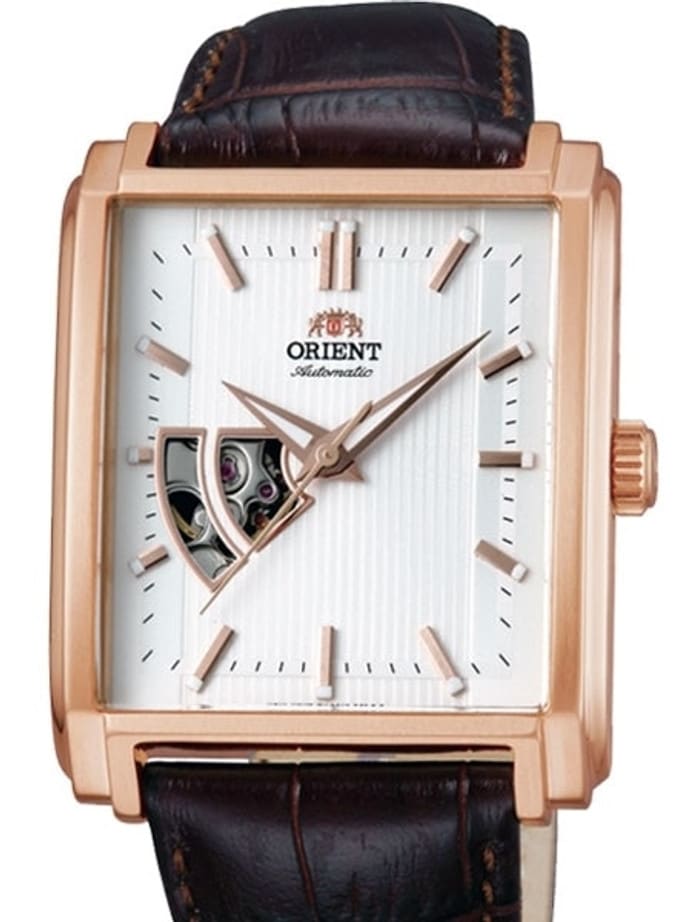 Orient Producer Automatic Dress Watch with Open-Heart, Pinstriped Dial #DBAD002W