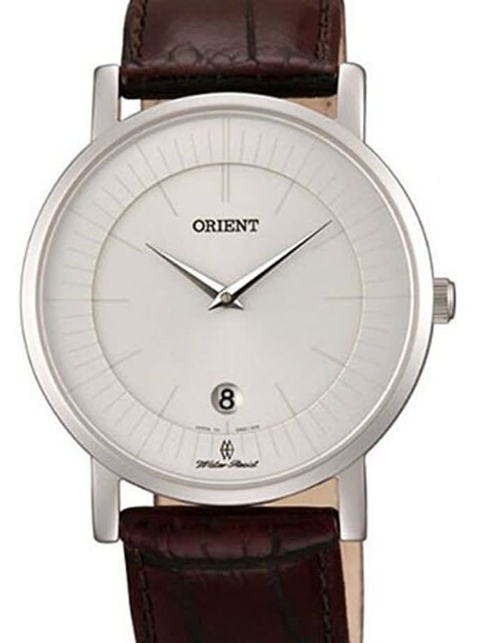 Orient Class Quartz Dress Watch with Sapphire Crystal and Silver-White Dial  #GW0100AW