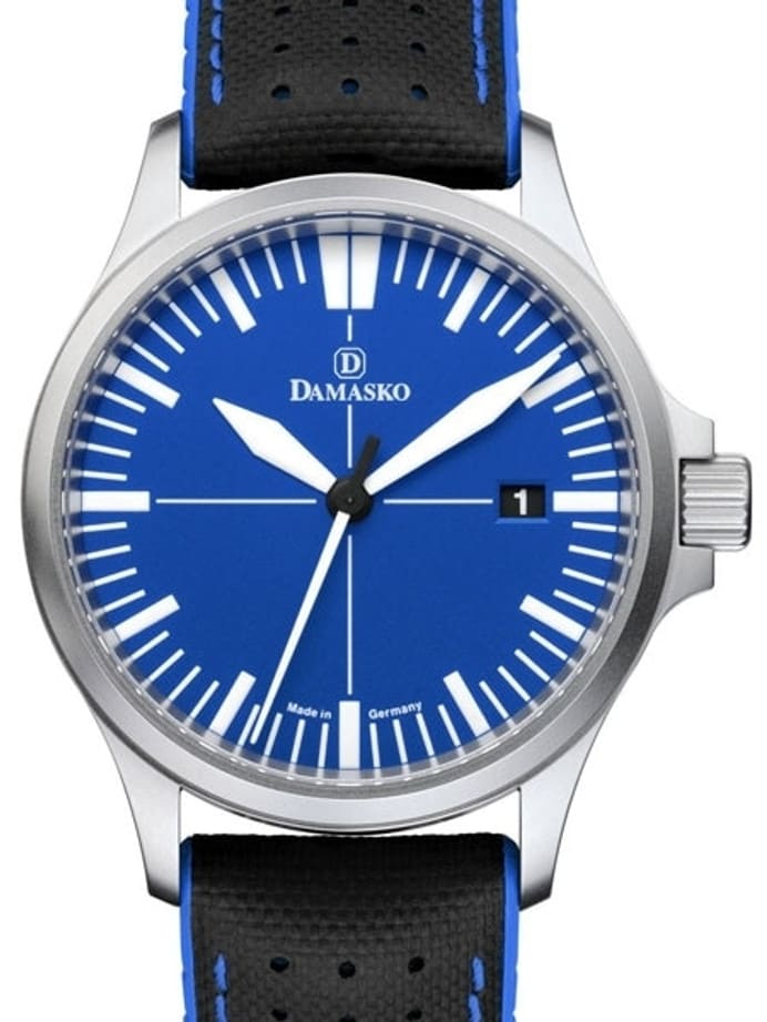 Damasko Swiss DS30 Ocean Automatic Watch with a 39mm Bead-Blasted Submarine Steel Case #DS30