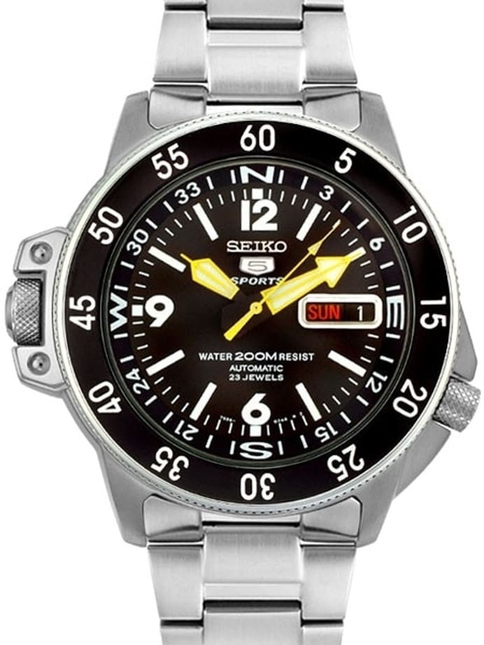 Seiko Sports 5 Land Shark Automatic with Inner Rotating Compass Scale #SKZ211K1