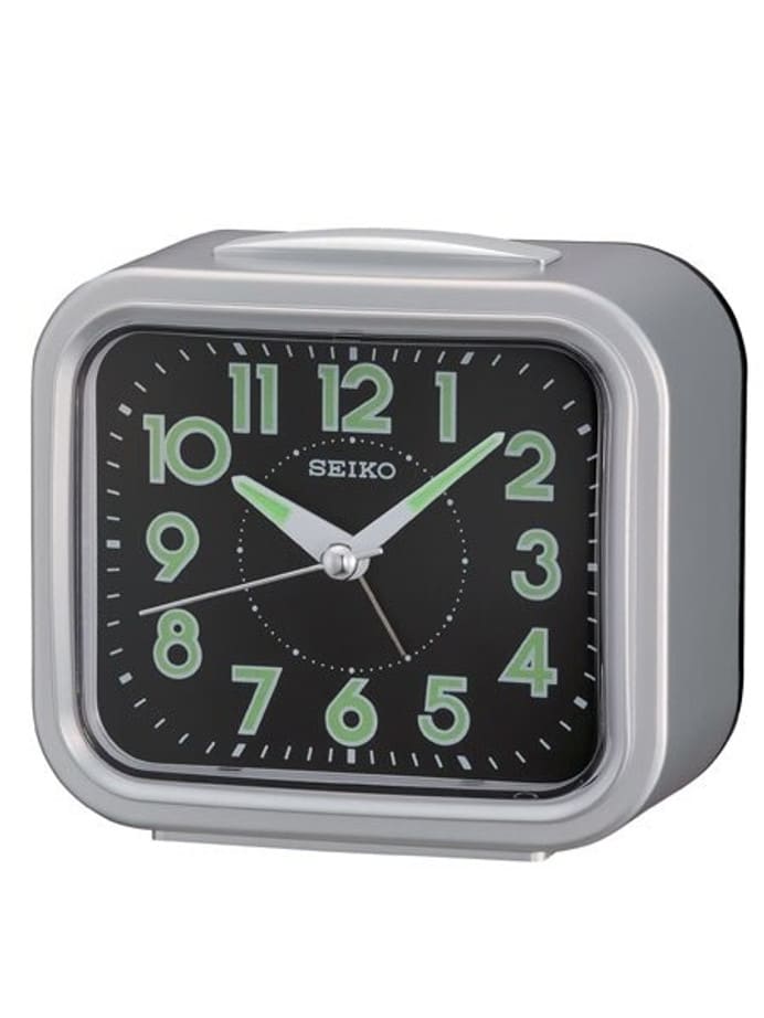 Seiko Alarm Clock with Snooze Bar and Quiet-Sweep Second Hand #QHK023SLH