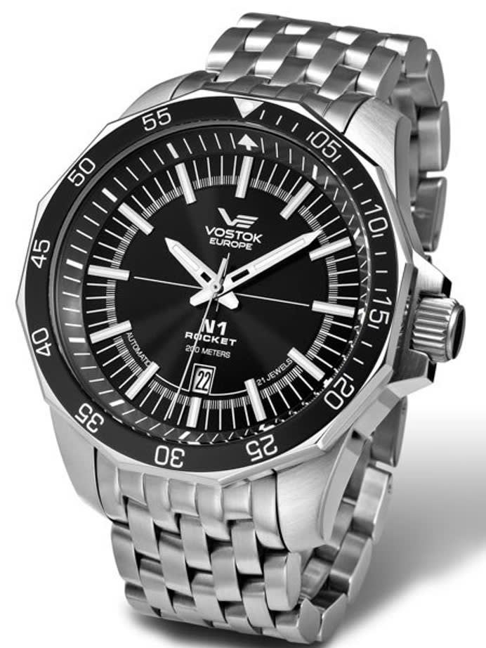Vostok-Europe N1 Rocket Russian Automatic Dive Watch with Bracelet 2255146B