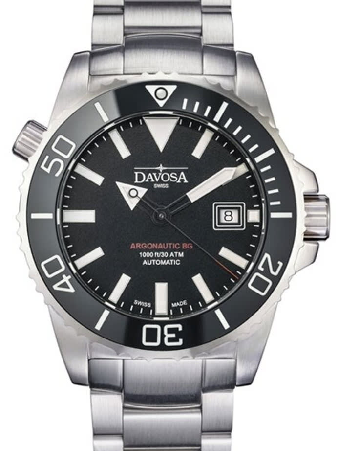 Davosa Argonautic BG Swiss Automatic 300 Meter Dive Watch with Black Dial #16152202
