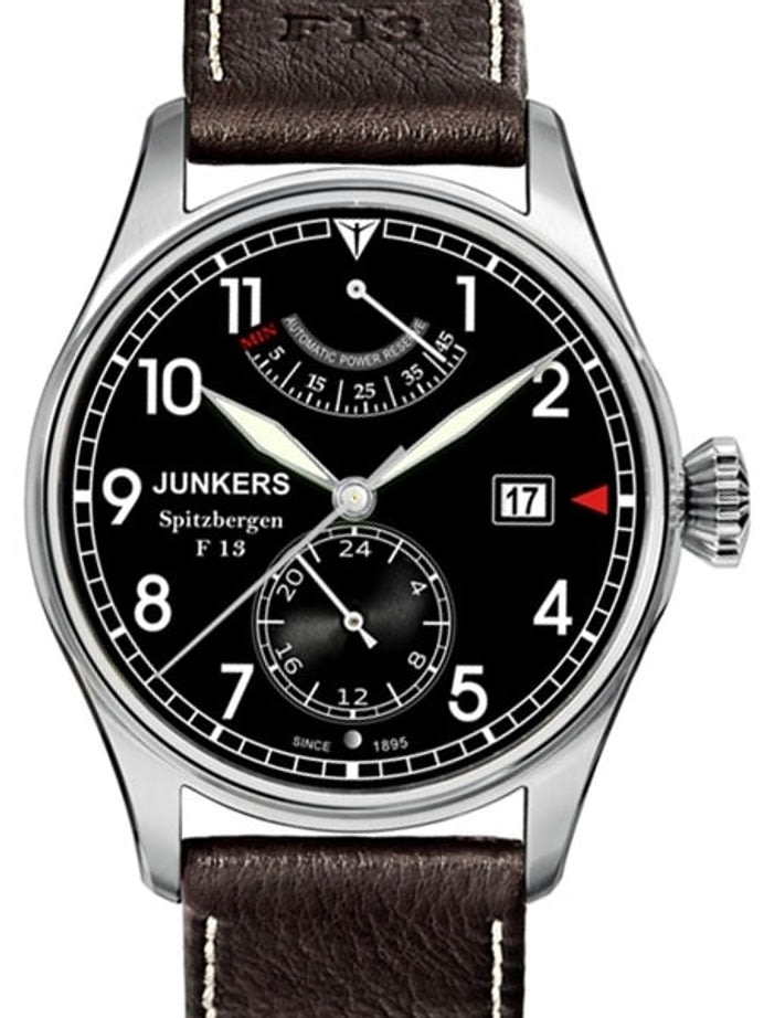Junkers Spitzbergen F13, 26-Jewel Automatic Power Resverve Watch, Sapphire Crystal #6160-2