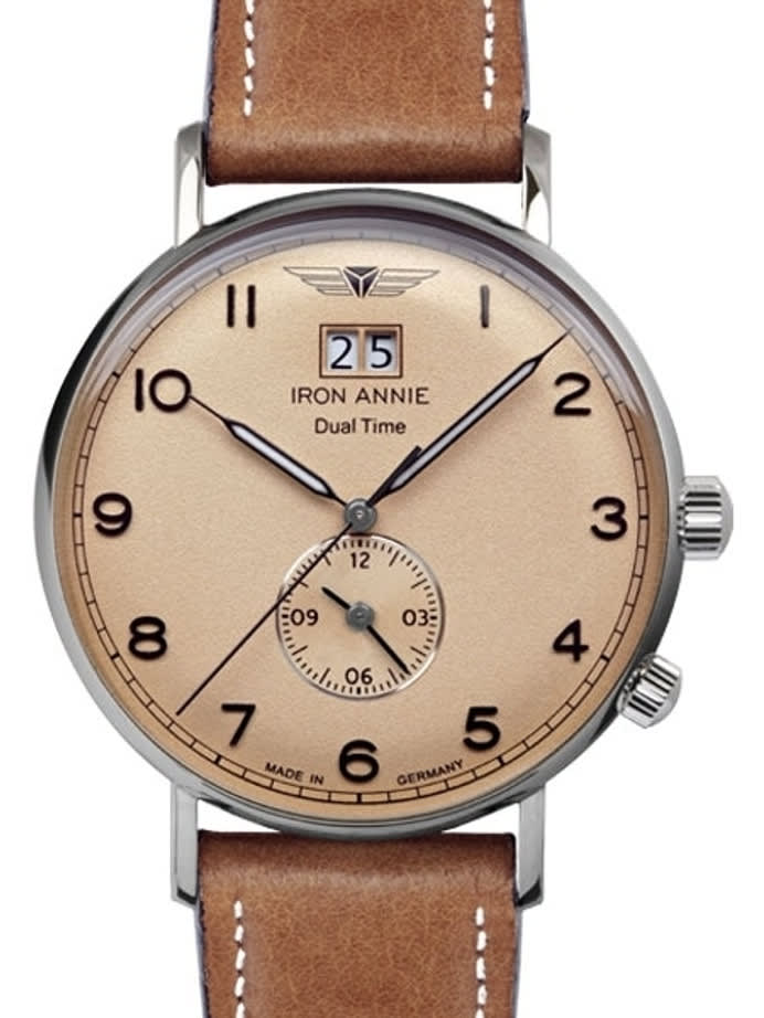 Iron Annie Amazonas Impression Big Date, Dual Time Watch with Two Crowns #5940-3