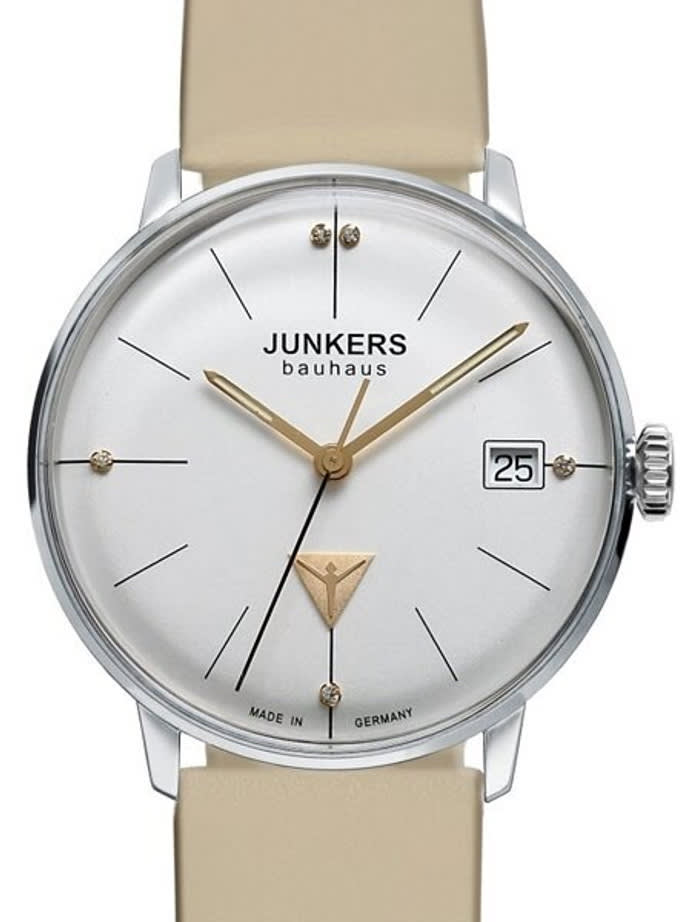 Junkers Lady Bauhaus Swiss Quartz Watch with Domed Hesalite Crystal #6073-5