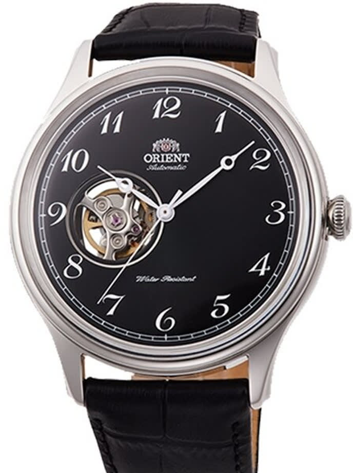 Orient Envoy Version 2 Open-Heart Automatic Watch with Leather Strap #RA-AG0016B10A