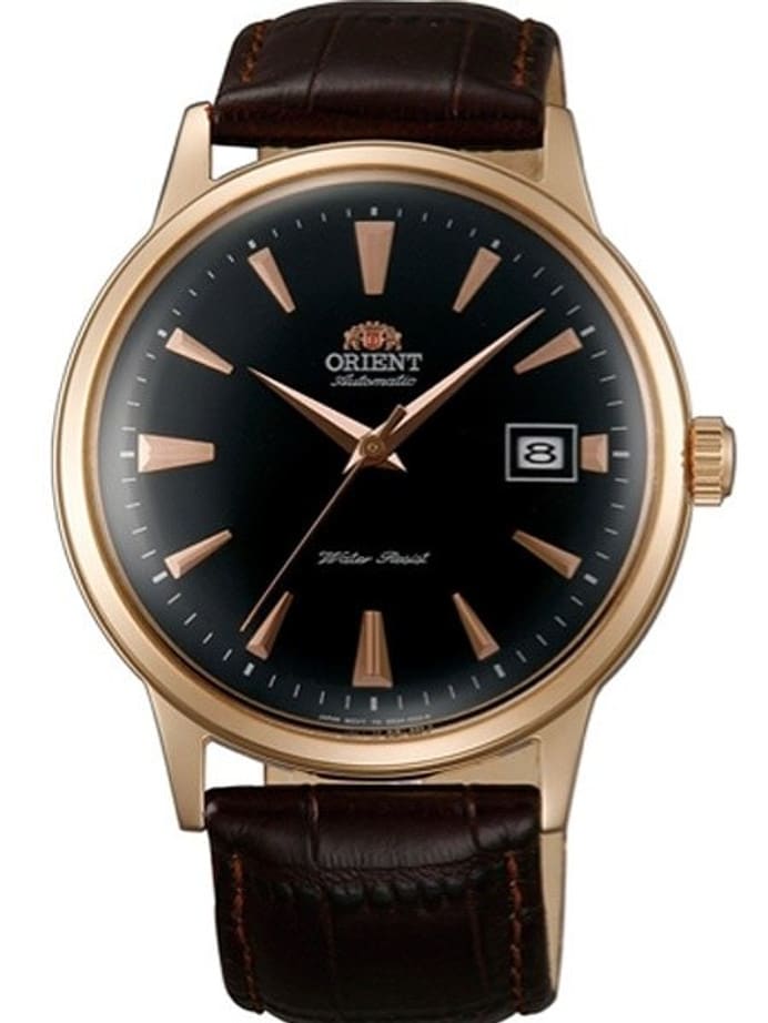 Scratch and Dent - Orient Bambino Automatic Watch with Black Dial, Rose Goldtone Case and Hour Markers #ER24001B 2