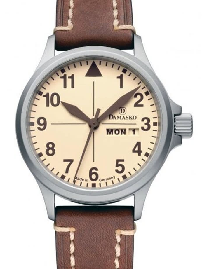 Damasko Swiss ETA Automatic with a 40mm Bead-Blasted Case, Beige Dial #DA20