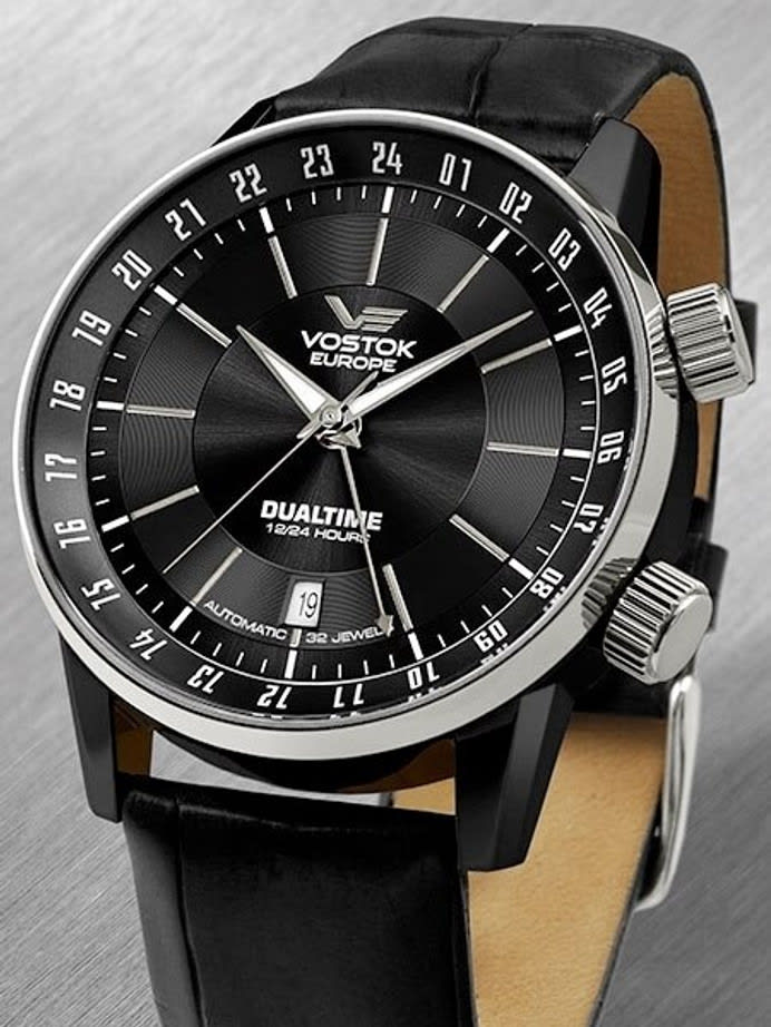 Vostok-Europe Men's Gaz-Limo Automatic, Dual Time Watch #5602059