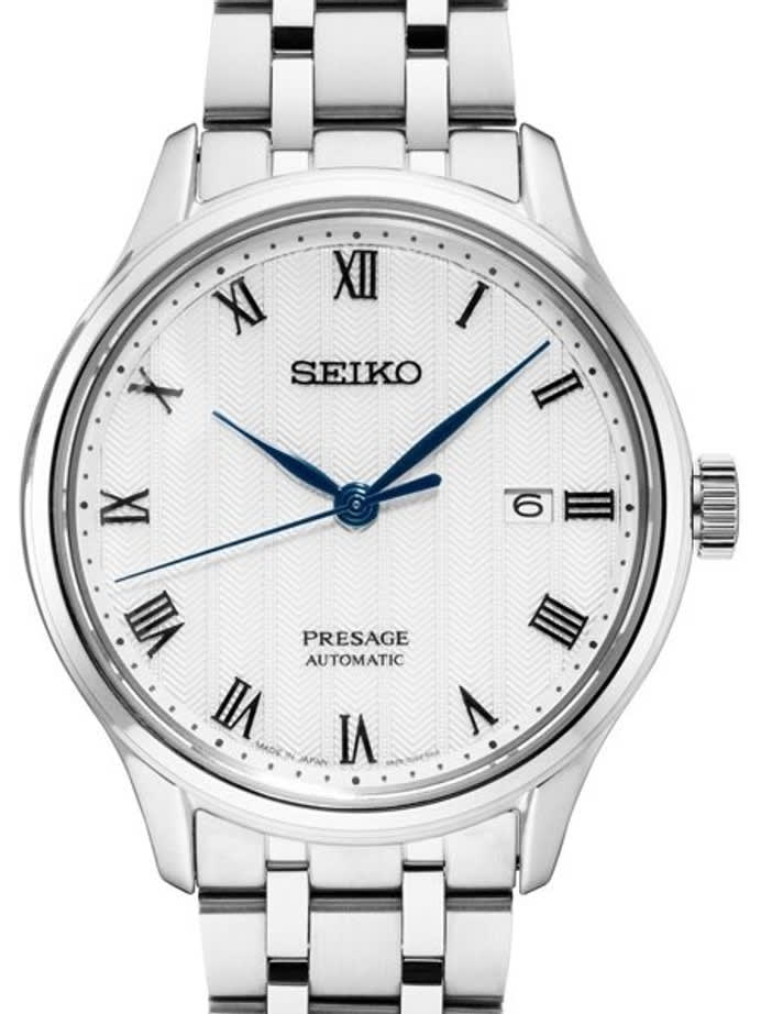 Seiko Presage Automatic Dress Watch with 41.7mm Case, and Curved Sapphire Crystal  #SRPC79
