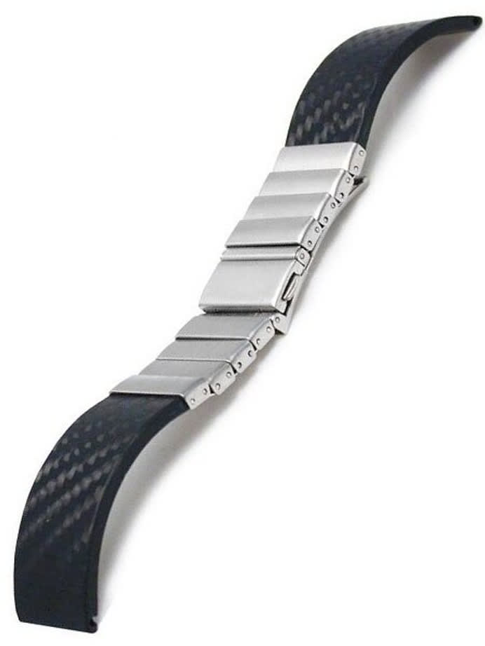 Vollmer Carbon Fiber and Stainless Steel Watch Bracelet #11000H7 (20mm)