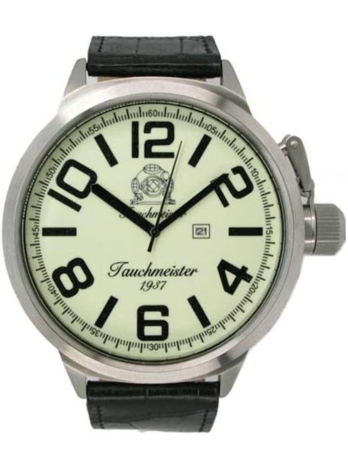 Tauchmeister T0216 XXL 57mm Military Watch with Luminous Dial
