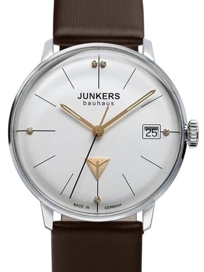 Junkers Lady Bauhaus Swiss Quartz Watch with Domed Hesalite Crystal #6073-4