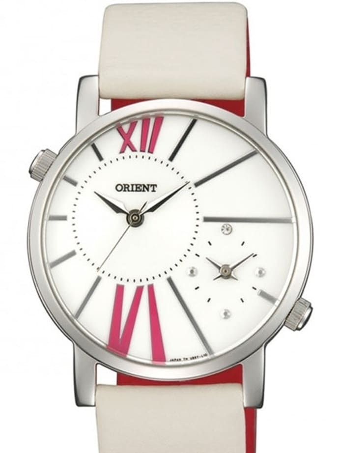 Orient Valentina Dual-Time Watch with Two Quartz Movements #UB8Y004W