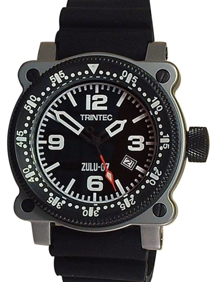 Trintec Zulu-07-Pro Automatic Aviator Styled Dive Watch with Stainless Steel Case #Zulu-07-Pro-SS