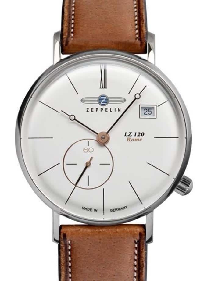 Graf Zeppelin 36mm LZ120 Rome Series Swiss Quartz Dress Watch #7139-4