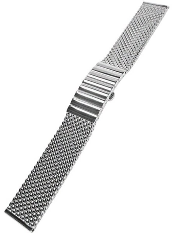 STAIB Satin Finish Mesh Bracelet #STEEL-2792-1192PBL-S (Straight End, 20mm)