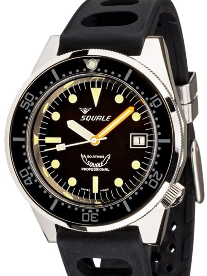 Squale 500 meter Professional Swiss Automatic Dive watch with Sapphire Crystal #1521-026-A