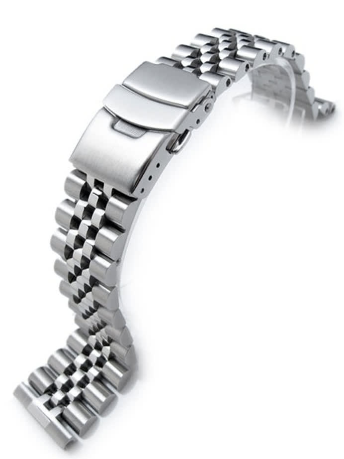 Strapcode 22mm Super-J "Louis" 316L Stainless Steel Watch Bracelet with Straight Ends #SS221803B020S