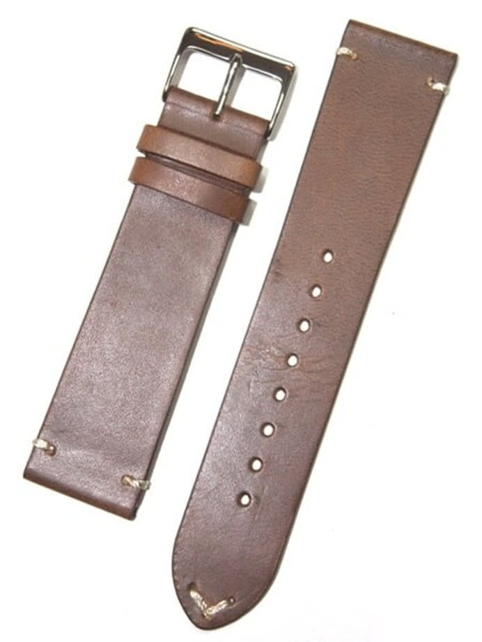 Horween Chromexcel Brown Calfskin Leather with Matching Lining and Hand-Stitching #INS-HOR81