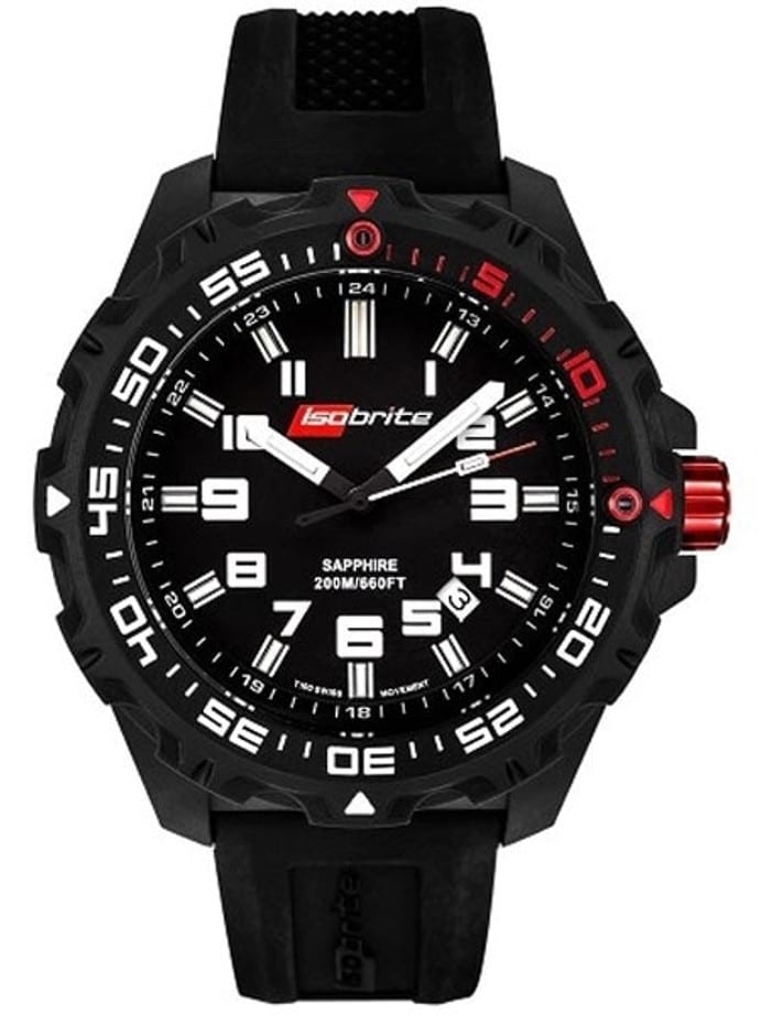 Armourlite Isobrite Black Dial Watch with T-100 Tritium Illumination and Sapphire Crystal #ISO100
