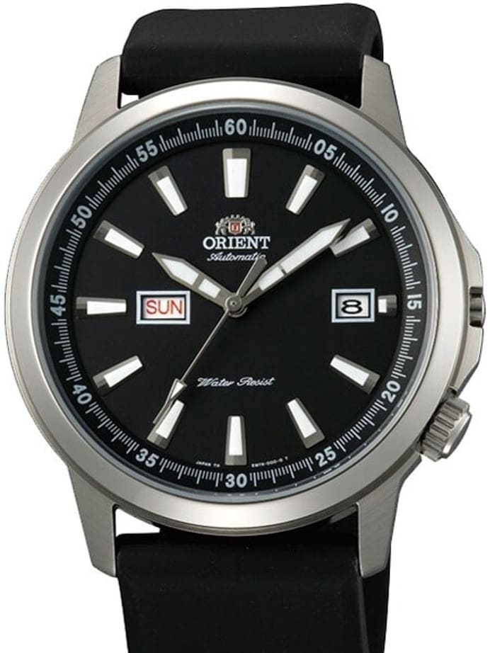 Orient 42mm Stingray Day and Date Automatic Watch with Black Dial #EM7K00AB