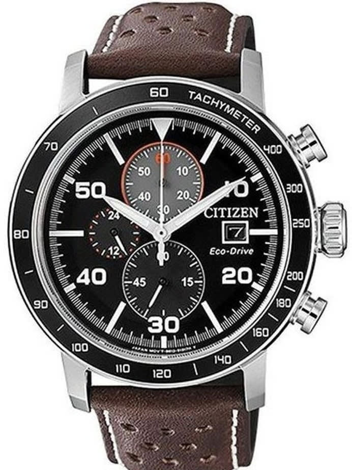 Citizen Eco-drive Chronograph Watch with 60-Minute Stopwatch #CA0641-24E