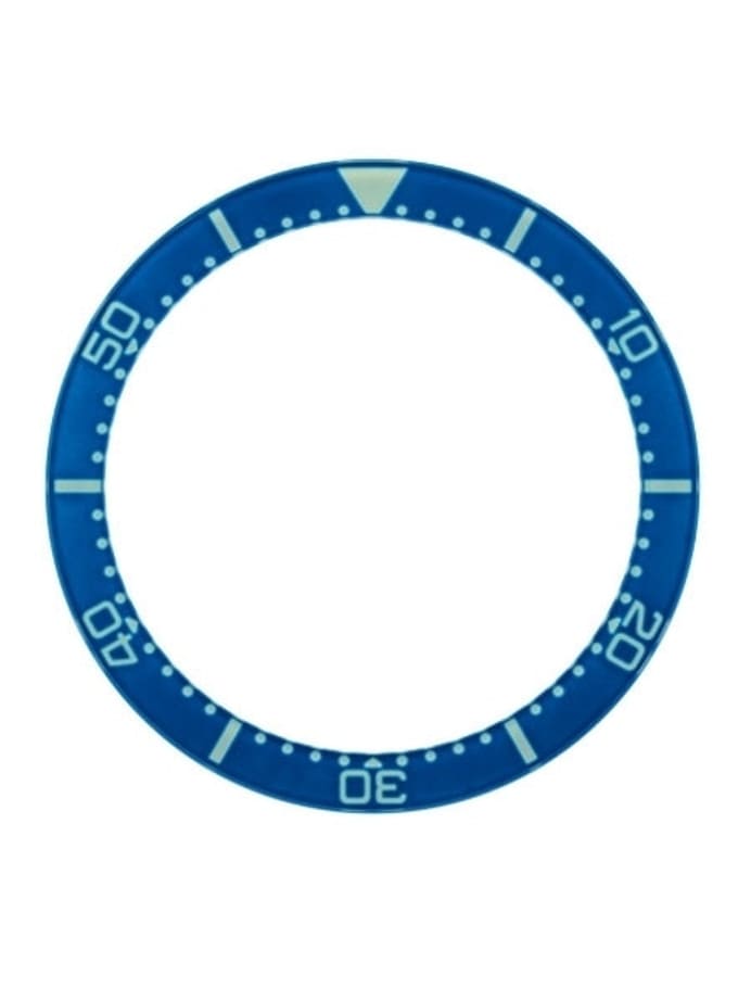 Blue Sapphire Luminous Bezel Insert for Squale 1521 Dive Watches #C20