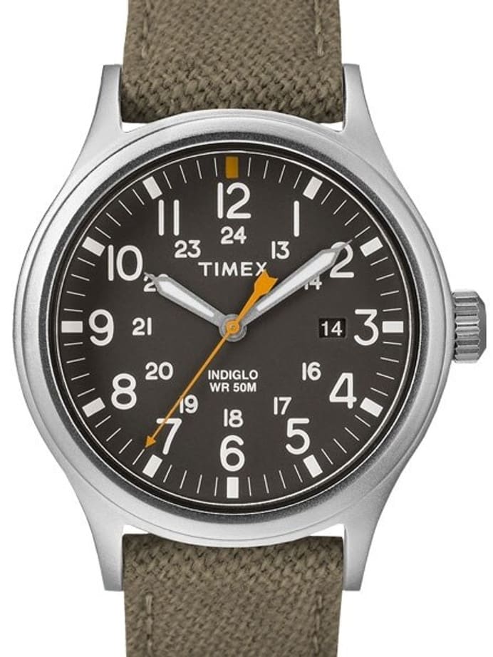 Timex 40mm Allied Quartz Watch with Black Dial and INDIGLOW Night