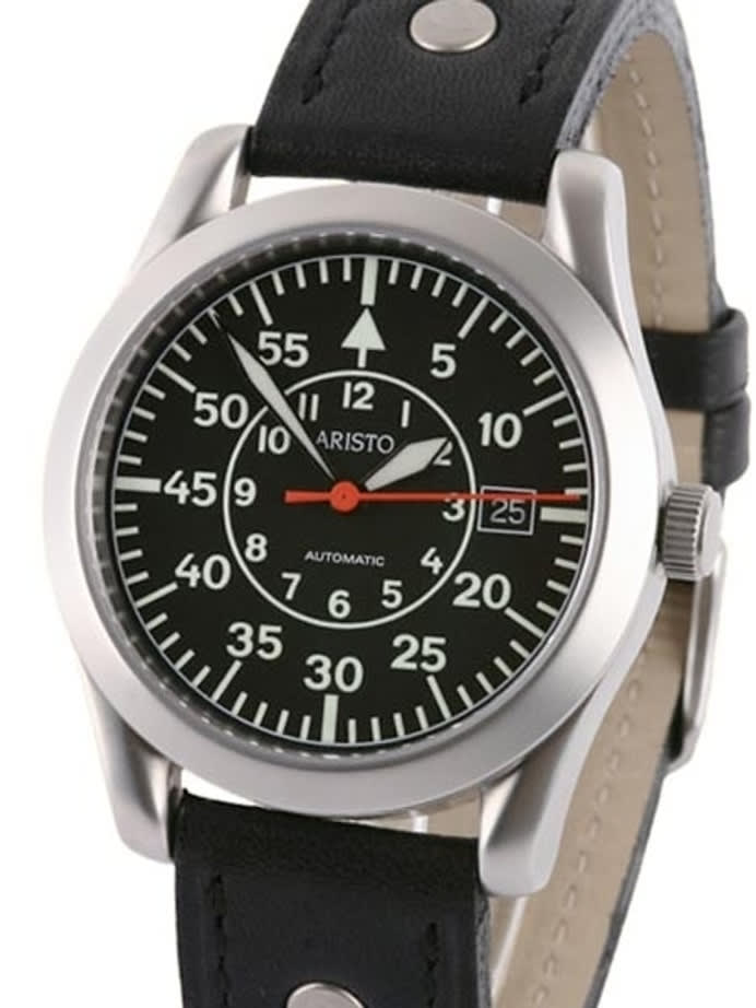 Aristo 3H33/3 Swiss Automatic Pilot's Watch with a Sapphire Crystal