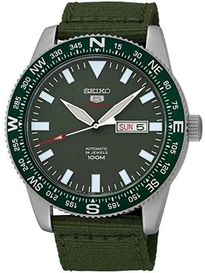 Seiko 5 Sports 24-Jewel, Automatic with Rotating Compass Bezel #SRP663J1