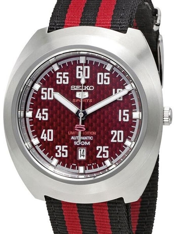 Seiko Sports 5 Automatic 23-Jewel Watch with a 44mm Turtle-Style Case #SRPA87K1