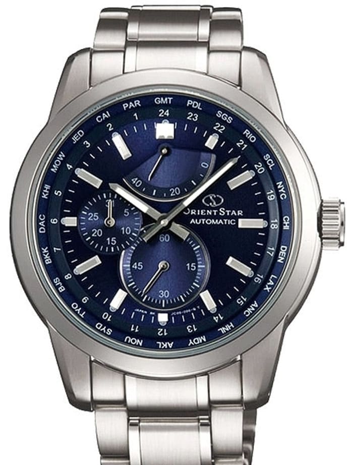 Orient Star Automatic World Time Watch, Power Reserve, AR Sapphire Crystal #JC00002D