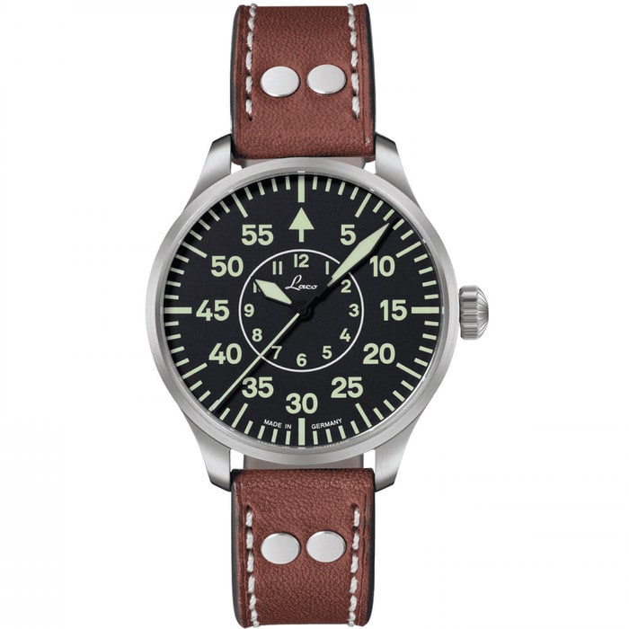 Laco 39mm Aachen Type B Dial Automatic Pilot Watch with Sapphire
